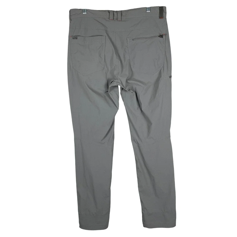 L.L. Bean Cresta Hiking Pants Mens 33x32 Gray Good Stretch Technical Outdoor